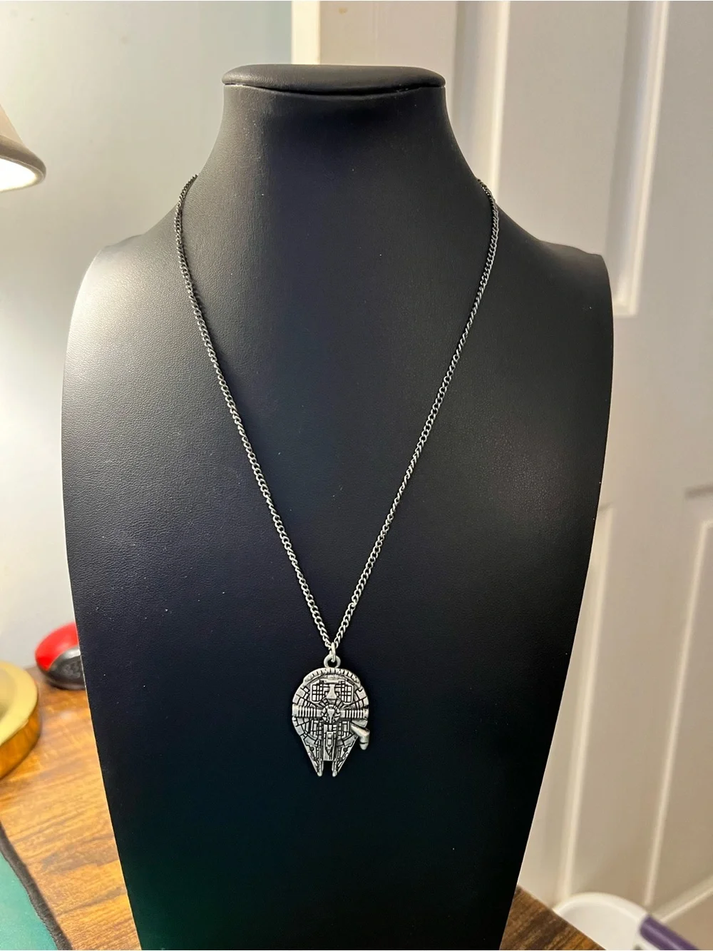 LFL Millennium Falcon pewter-looking Pendant Necklace